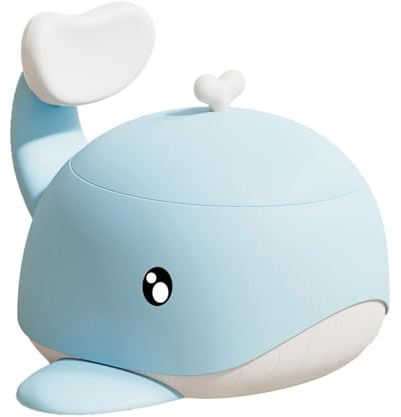 Siège de toilette portable pour enfant avec bol amovible en forme de baleine légère pour voyage, utilisation à la maison, siège d'apprentissage de la propreté pour bébé