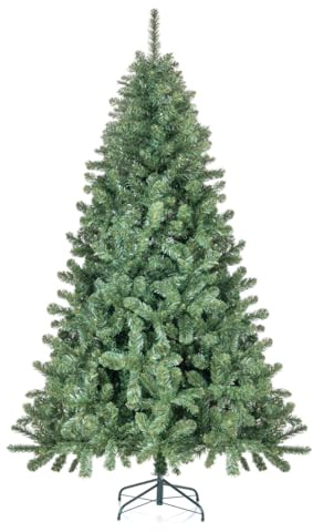Nataland Albero di Natale Artificiale Verde Modello Cornor Altezza 150 Cm, Abete Super Folto con Effetto Realistico e Rami Con Aghi Anticaduta