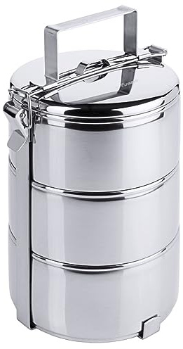 Contacto Edelstahl Etagen-Essenträger 3-teilig, 12 cm