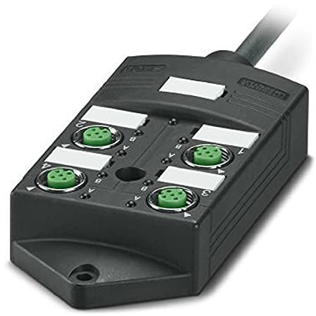 PHOENIX CONTACT SACB-4/8-L-10.0PUR SCO Sensor/Aktor-Box-Grundgehäuse, Stundard Anwendung, M12-Speedcon-Buchse Metall Anschlussart, 4 Steckplätze, 5 Polzahl, A - Stundard Kodierung