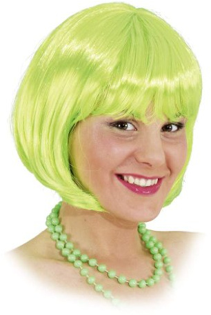 Grüne Kurzhaarperücke Perücke Sexy Lola Neon Grün