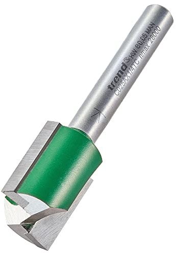 Trend C025AX1/4TC 6,35 mm Schaft, gerader Fräser-Bit-Durchmesser 16 mm, Schnittlänge 19 mm Wolframkarbid-Spitze, Durchmesser X 16 mm Durchmesser x 19 mm Schnitt