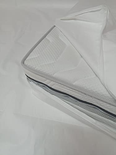 Allergiker Milben Bettwäsche Matratzenbezug, rundum 90 x 200 cm, Encasing Milbenkotdicht Höhe 16 cm, Milbenschutz für Hausstauballergiker