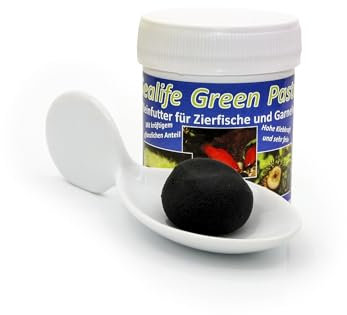 AQ4Aquaristik Futterpaste: Sealife Green Paste - Futter für Fische, Garnelen und Triops im Süßwasseraquarium, 70 g
