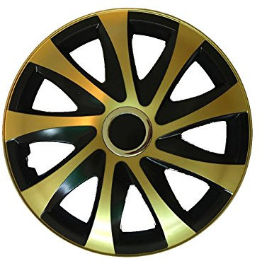 Radzierblende Drift Golden/ Schwarz 4er Radkappen Set (14 zoll)