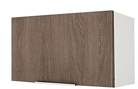 Berlioz Créations CH6HC Hängeschrank für Küche mit Dunstabzugshaube, aus Eiche, 60 x 34 x 35 cm, 100 Prozent französische Herstellung