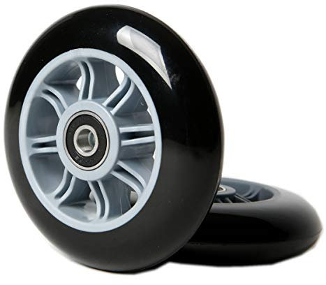 dare räder für Roller, 100 mm, mit Kugellager, Grau, 2 Stück