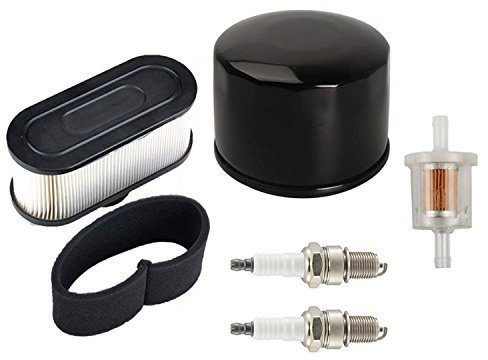 OxoxO filtro aria pre filtro filtro olio combustibile filtro 2PCS candela per Kawasaki FR651V FR691V FR730V FS481V FS541V FS600V FS651V FS691V FS730V 4-cycle Engine