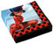 Amscan 9902875 - Servietten Miraculous, 20 Stück, 33 x 33 cm, Partygeschirr, Rot