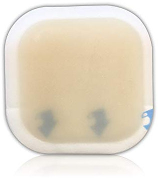 5pcs - 5cm x 5cm Hydrocolloid Wound Dressing Pads with Border - Sterile Waterproof Adhesive Bandages for Wounds - Medical and First Aid Supplies – for Cuts Scratches Burns Pressure Sores e.g.