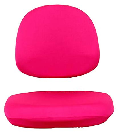 MagiDeal Housse de Chaise Pivotante Souple Extensible pour Ordinateur de Bureau, Rose Rouge