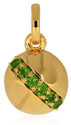 XEN Anhänger mit 6 Chromdiopside ca. 0,24 ct. vergoldet