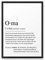 OMA DEFINITION | ABOUKI Kunstdruck | Beste Oma Bild Oma Muttertagsgeschenk für Oma Definition Oma Geschenk Oma | Optional Personalisert