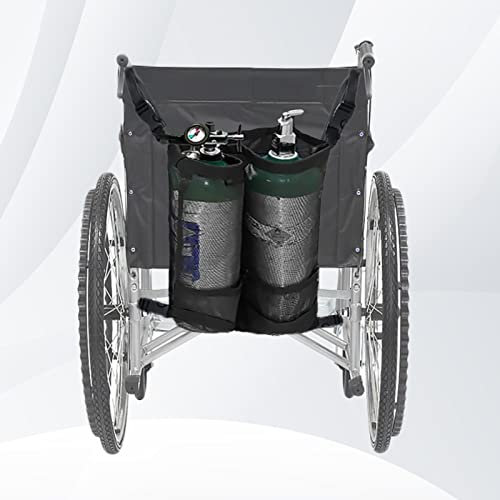 Sac à Dos cylindrique d'oxygène pour Fauteuil Roulant – Porte-réservoir O2 pour Bouteilles « D » et « E », Double et Portable