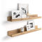 MOBILI FIVER, 2er-Set Bilderregale First, 60 cm, rustikale Eiche, Made In Italy
