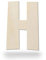 Kleenes Traumhandel Holzbuchstaben - Buchstabe aus Holz - Buchstaben für Türbeschriftung - Alphabet aus Holz für Kinderzimmer, Wohnzimmer u.v.m. - (10 cm, Großes H)