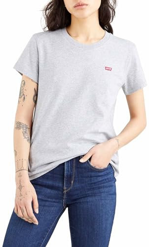 Levi's Perfect Tee, T-Shirt para Mujer, Starstruck Heather Grey X, XS