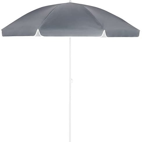 Kingsleeve Sombrilla de Playa Jardín 200cm Parasol Patio Terraza Inclinable Ajustable Protección UV50+ Antracita
