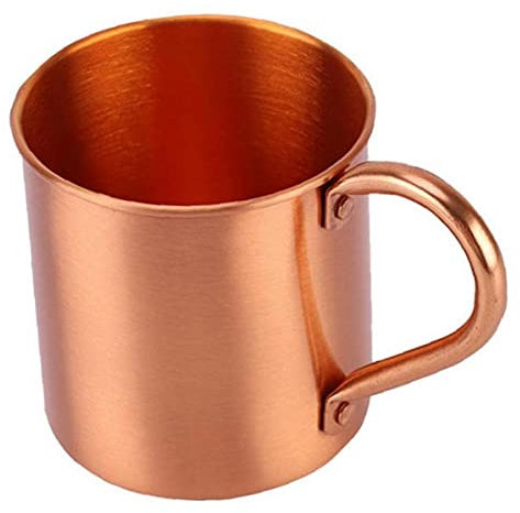 Froiny Reines Kupfer-Becher 450 Solide Glatt Ohne Innen-Liner Für Tasse Kaffee Bier Milch-Wasser-schal