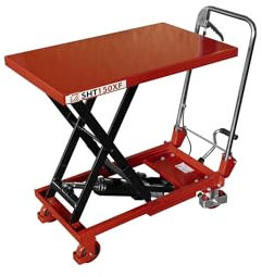 Holzmann Maschinen SHT150XF Scherenhubtisch, Tragkraft max. 150 kg, Rot