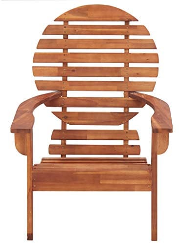Susany Akazienholz Massiv Adirondack Stuhl Gartenstuhl Gartensessel Holzstuhl Deckchair Sessel Relaxstuhl Gartenmöbel Garten Terrasse 69 x 96 x 89 cm (L x B x H)