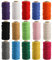 ZEAYEA 15 Rolls Macrame Cord, 2mm x 480 Yards Natural Cotton Twine String Cord, 3 Strand Twisted Soft Macrame Rope for Artworks, Wall Hanging, Plant Hangers, Crafts, Knitting, Wrapping String