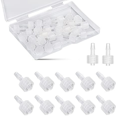 AIEX 30 Stück Luer Lock Verbindung, Transparent Männlich Luer Lock 1/8 Luer Lock Anschluss auf Spritzenkupplungsadapter