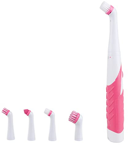 Electric Cleaning Brush with 4 in 1 Multiple Brush Heads ,Indoor Household Cordless Motorized Brush for Bathroom Toilet Kitchen Tile Crevice