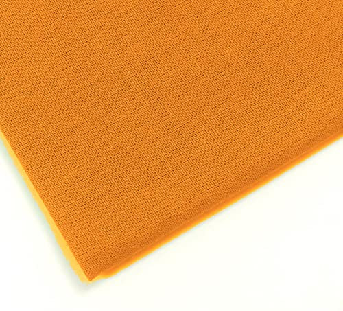 Plain Golden Yellow 100% Cotton Fabric for Quilting, Sewing, Dressmaking, Arts & Creafts - 60 Inch Wide by M&J