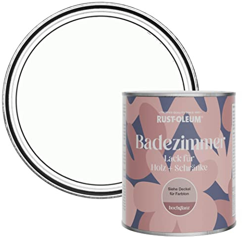Rust-Oleum Grey Moisture Resistant Bathroom Wood and Cabinet Paint in Gloss Finish - Moonstone 750ml