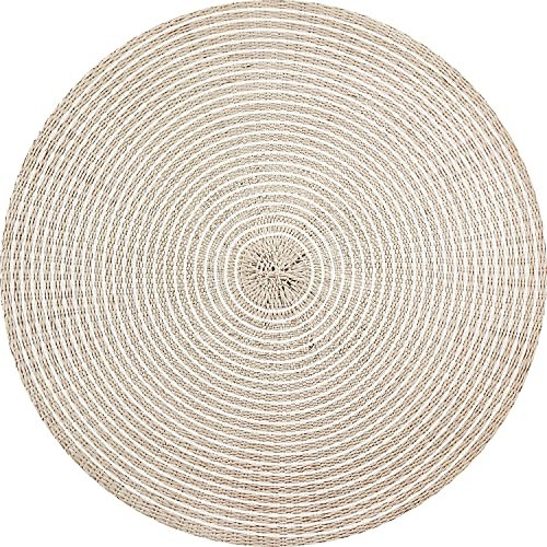 VINILIKO Design | Alfombra Vinílica Redonda Bangkok 1 [Diam] 100 cm - Antideslizante, Impermeable, Lavable - Varios Tamaños - Alfombra Vinilo Salón, Cocina