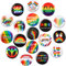 SEPGLITTER 54 Stück Regenbogen Pride Button, Pride Pins LGBTQ Pride Flag Brosche Rainbow Gay Pins Abzeichen für Party Favors Supplies Kleidung Revers Tasche Dekorationen Zubehör