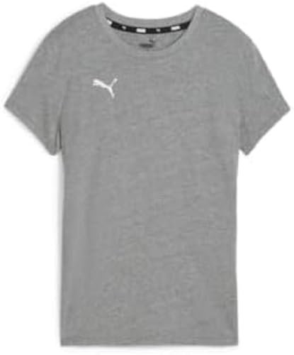 PUMA teamGOAL Casuals Tee Wmn, Unisex-Erwachsene T-Stück, Medium Gray Heather-PUMA White,