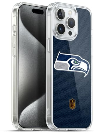 Head Case Designs Offizielle NFL Fussball Seattle Seahawks Logo Gelhülle [Militärischer Schutzgrad] Kompatibel Mit Apple iPhone 15 Pro Max Und Kompatibel Mit MagSafe