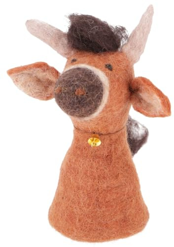 Filz Eierwärmer, handgemachte Filzdekoration, Tier, Stier
