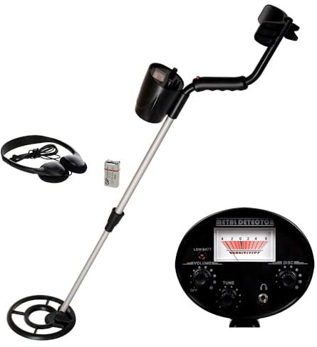 Maginon Metalldetektor Metallsuchgerät Metallfinder MD-112 - Kinder & Erwachsene, wasserdichte 18.8 cm Sonde, Display und Kopfhörer