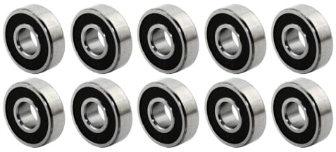 Kugellager 696A 2RS 6x16x5 mm Miniaturkugellager 10 Stück - rcbay | Chromstahl beidseitig gummigedichtet