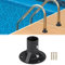 Supports pour échelle de piscine, en acier inoxydable, kit de montage pour échelle de piscine avec tube à bride, manchon pour échelle de piscine, support d'échelle à bride stable, échelle de sécurité