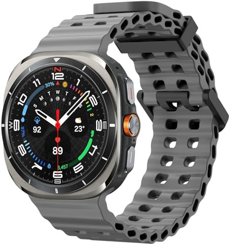 TOPsic Correas para Samsung Galaxy Watch Ultra 47mm Silicona, Pulsera Deportivas Ajustables de Silicona de Liberación Rápida Resistente al Agua Correa Compatible con Samsung Galaxy Watch Ultra 47mm