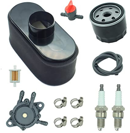 Kurihina Kompatibel mit 11013-7047 Luftfilter & 49065-7007 Ölfilter Passend für KAWASAKI FR651V FS481V FS541V FS600V FS730V 4-Takt-Motor Rasenmäher Traktor Tune Up Kit