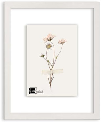 Bildershop-24 Double vitrage - double vitrage Cadre double vitrage Cadre photo Paris Magnolia avec verre acrylique 15x21 cm DIN A5 tailles sélectionnables