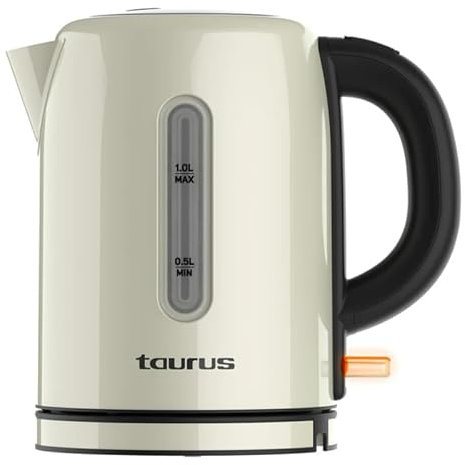 HERVIDOR TAURUS VINTAGE COMPACT CREAM 1L 2400W INOX CREMA 958561