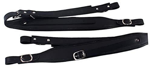 SHOWERORO Kunstledergürtel Akkordeon-schultergurt Verstellbar Für Bassakkordeons Mit Robusten Schnallen Schwarz