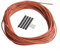 Oniissy Cavo riscaldante a pavimento 12 K, 33 Ohm/m, in fibra di carbonio, cavo riscaldante portatile a infrarossi, accessori per termostato per riscaldamento a pavimento per pavimenti caldi (20 m)