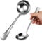 YUXIANLB 7.9 Inch Small Gravy Ladle Spoon Stainless Steel Small Ladle Sauce Ladle for Spooning Sauces or Gravies, Serving Soup (Silver)