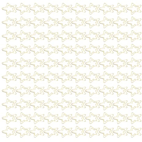 Gold Paper Clips, 100pcs Langlebige Metall rostfeste goldene, Niedliche Büroklammern, fadeless weit verbreitete süße Papierklammern für Home Office