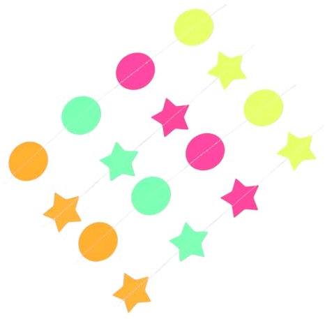 DRESSOOS 2 Stück Partydekoration Hängebanner Sternscheibe Luftschlangen Dekorationen Türanhänger Sternscheibe Banner Papierbanner Einzigartiges Banner Hängewimpel Partywimpel