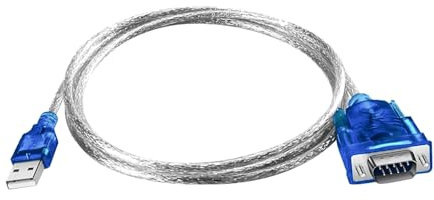 USB to Serial Adapter, USB to RS232 Adapter, DB9 Male Serial Cable, 9 Pin Port Converter for PC, Mac, Linux, Windows 11/10/8/7, RS232 Devices Barcode Scanners Modems GPS, Plug and Play, 0.8M