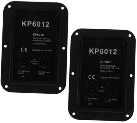 INOOMP 2pcs Dual Speaker Jack Plate Speaker Wiring Connection Panel for Stage Easy to Install