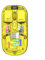 AMPLE 2025 High End Transparent Dual-mode 2.4G Wireless Bluetooth Mouse 3 Adjustable DPI Rechargeable Clear Transparent Ergonomic Computer RGB Portable Mouse for Laptop PC Gaming (YELLOW)